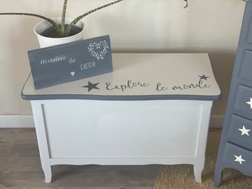 Vente avec paiement en ligne: Coffre à jouet enfant 