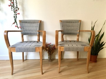 Vente avec paiement en ligne: Paire de fauteuils bridge