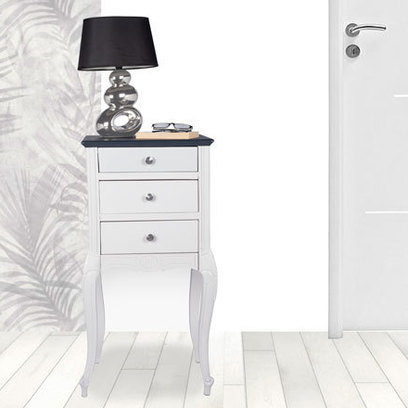 Vente avec paiement en ligne: Table de chevet grise et noire