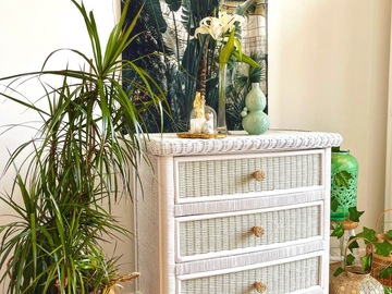 Vente avec paiement en ligne: Commode en rotin Edelweiss