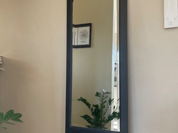 Vente avec paiement en ligne: Miroir fleuri noir
