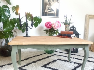 Vente avec paiement en ligne: Table Basse Régence kaki