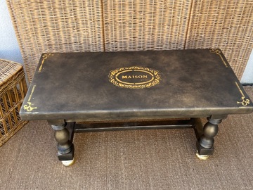 Vente avec paiement en ligne: Table basse effet bonze