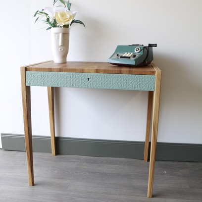 Vente avec paiement en ligne: Bureau esprit scandinave bois et vert nordik