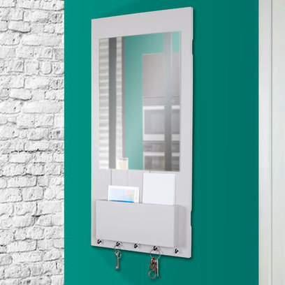 Vente avec paiement en ligne: Miroir d'entrée et rangement gris