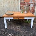 Vente avec paiement en ligne: Table basse blanc calicot