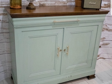 Vente avec paiement en ligne: Buffet Louis Philippe vert d'eau