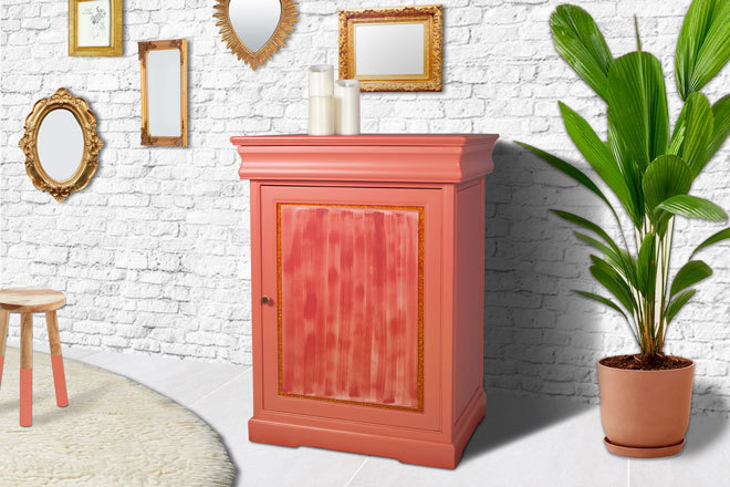Confiturier terracotta à la résine pailletée