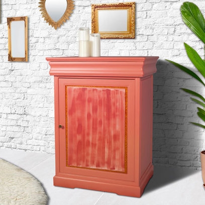 Vente avec paiement en ligne: Confiturier terracotta à la résine pailletée