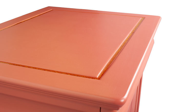 Confiturier terracotta à la résine pailletée