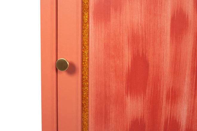 Confiturier terracotta à la résine pailletée