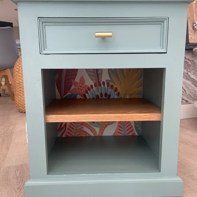 Vente avec paiement en ligne: Chevet Vintage chic vert nordik