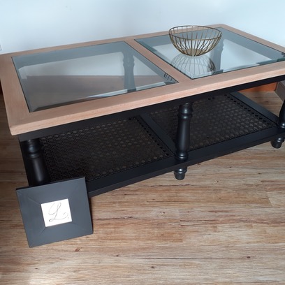 Vente avec paiement en ligne: Table basse en merisier massif
