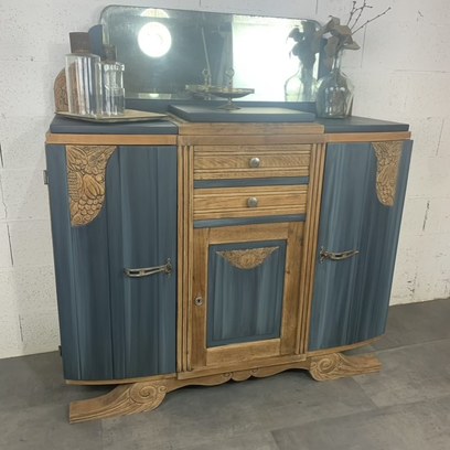 Vente avec paiement en ligne: Buffet éventail art déco relooké