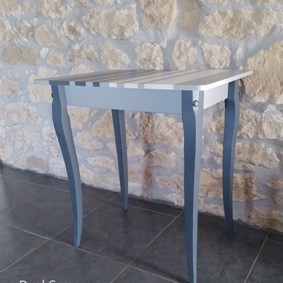 Vente avec paiement en ligne: Table console duo gris souris