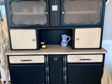 Vente avec paiement en ligne: Buffet mado noir et effet bois