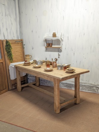 Table de ferme chêne massif