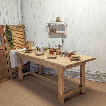 Vente avec paiement en ligne: Table de ferme chêne massif