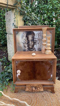Chevet Art déco style africain