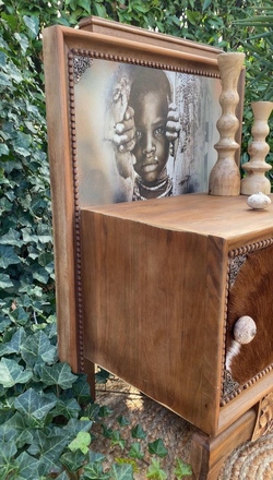 Chevet Art déco style africain