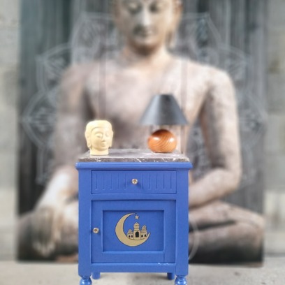 Vente avec paiement en ligne: Chevet milles et une nuit bleu  nocturne