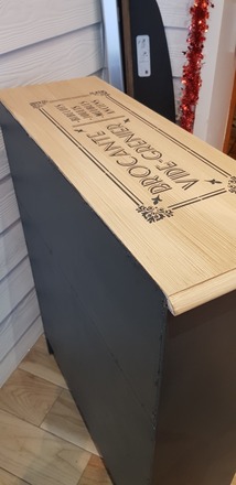 Bibus brocante noir et bois