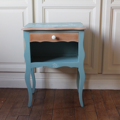 Vente avec paiement en ligne: Chevet le p'tit vert Shabby