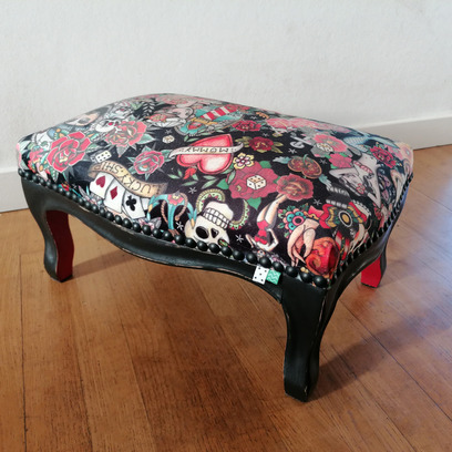 Vente avec paiement en ligne: Repose pieds "Tatoo Velvet"