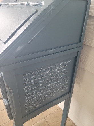 Secrétaire vintage bleu nuit