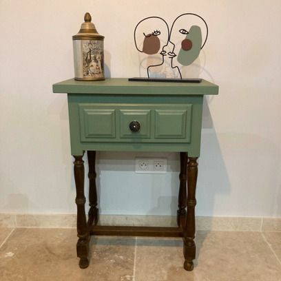 Vente avec paiement en ligne: Chevet vert olive
