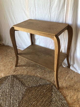 Console rectangulaire vintage chêne massif