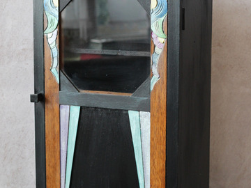 Vente avec paiement en ligne: Armoire a pharmacie / meuble a épices art déco années 40