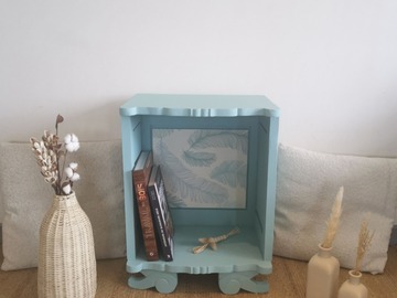 Vente avec paiement en ligne: Chevet niche ouverte bleu ciel