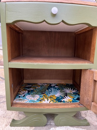 Table de Chevet Paulette vert olive