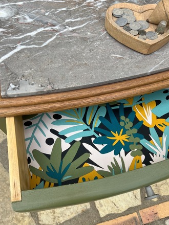 Table de Chevet Paulette vert olive