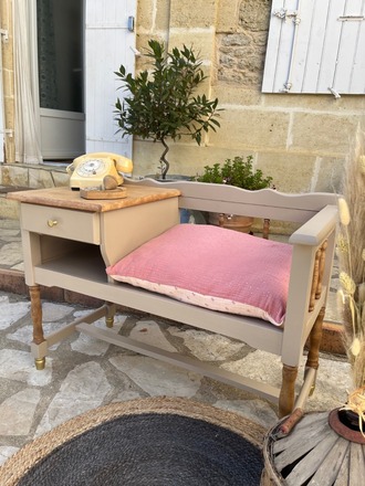 Banquette téléphonique vintage Camille