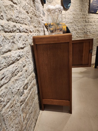 Buffet art déco relooké bois et noir