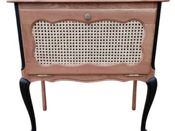 Vente avec paiement en ligne: Meuble bar vintage noir et vert amande