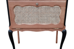 Vente avec paiement en ligne: Meuble bar vintage noir et vert amande