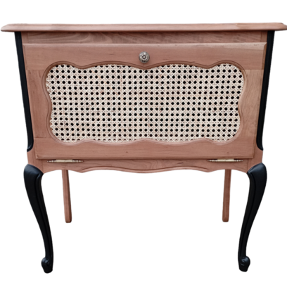 Vente avec paiement en ligne: Meuble bar vintage noir et vert amande