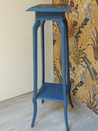 Selette haute années 1940/1950 bleu de Prusse