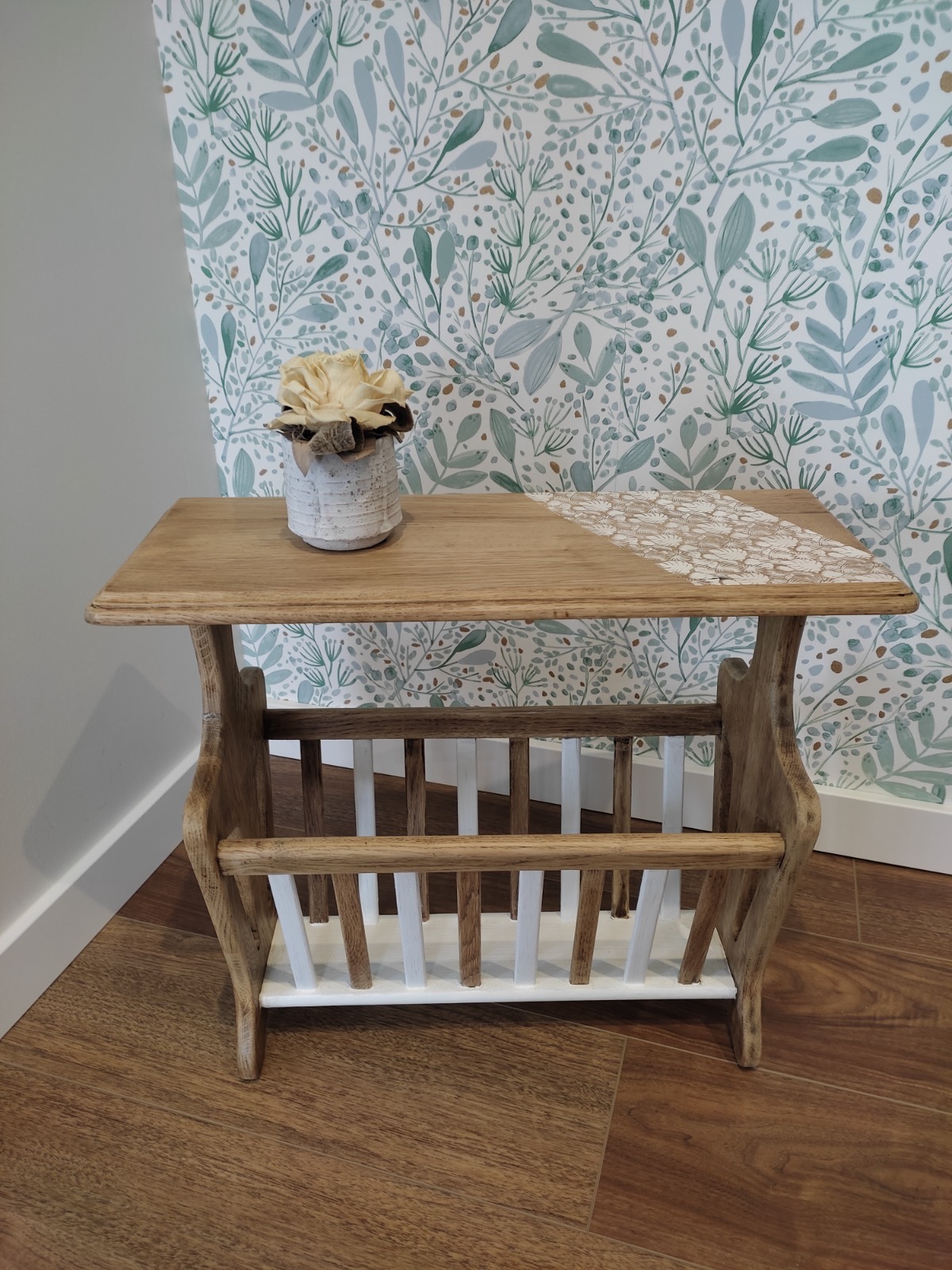 Porte-revues En Bois - Occasion En Bon état - Rangement Salon Ou Bureau