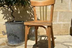 Vente avec paiement en ligne: Chaise bistrot Baumann bois et or, Juliette