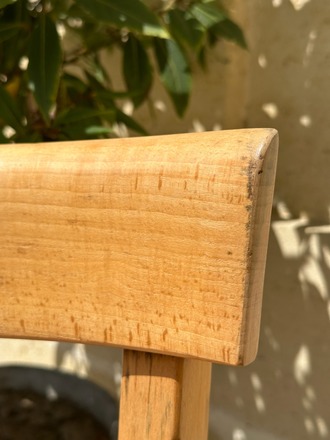 Chaise bistrot Baumann bois et or, Juliette