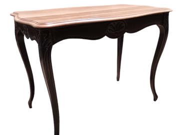 Vente avec paiement en ligne: Table d'appoint à tiroir style Louis XV relookée noire