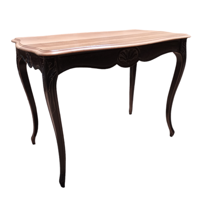 Vente avec paiement en ligne: Table d'appoint à tiroir style Louis XV relookée noire