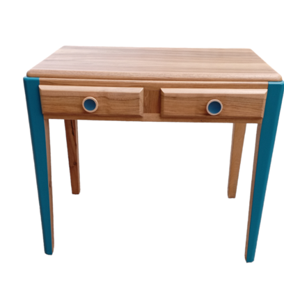 Vente avec paiement en ligne: Bureau vintage aux formes rondes 2 tiroirs
