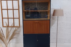 Vente avec paiement en ligne: Secrétaire vintage bleu nuit