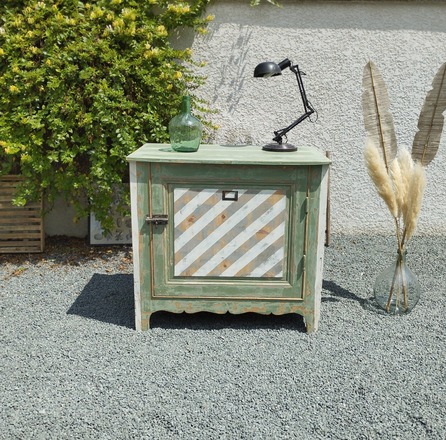Grand Confiturier Vert Olive esprit "atelier"
