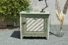 Vente avec paiement en ligne: Grand Confiturier Vert Olive esprit "atelier"